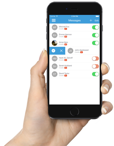 Hand holding Cat Facts app